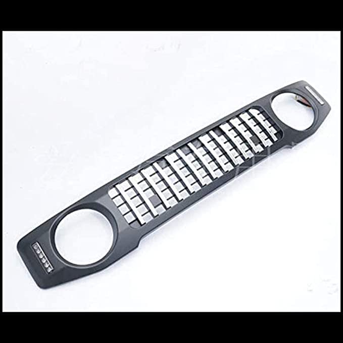 Car Front Grilles for Suzuki Jimny JB64 JB74 2019 2020, Car Chrome Front Bumper Grill Front Grille, Radiator Grill Front Bumper Bonnet, Front Side Air Intake Vent Grille Cover