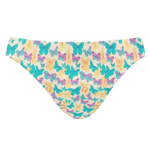 Butterfly Blue Swim Briefs for Men Swimsuit Bikini Swimwear XXXL B0403412