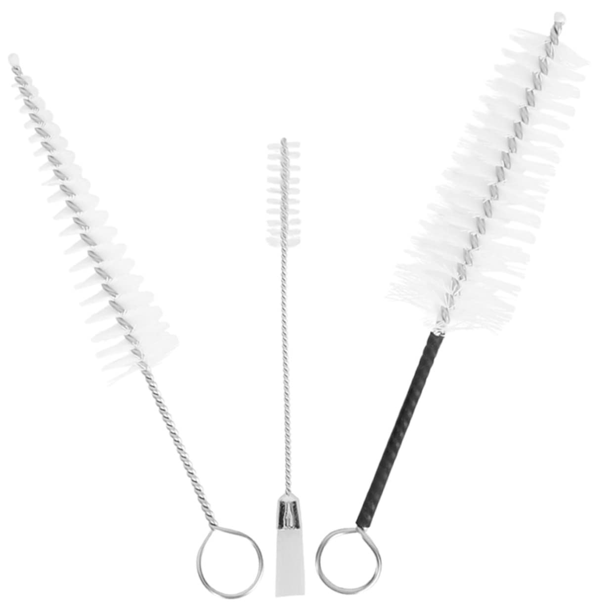 HEMOTON 3pcs Saxophone Cleaning Brush Saxophone Clarinet Cleaning Kit Soft Flute Brush for Saxophone Care Tool