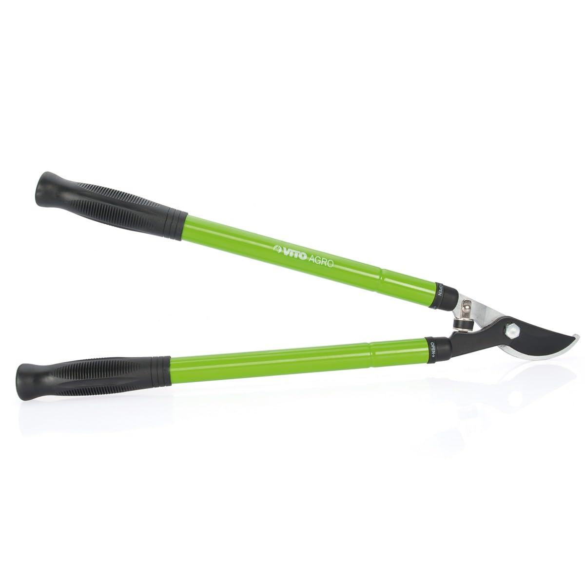 VITO - Cesoie Taglia rami Lama curva Acciaio forgiato Delimitazione a 2 mani Bracci telescopici Lunghezze 62-94 cm giardinaggio