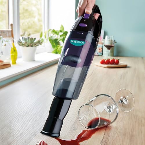 Coopers of Stortford Lightweight, Cordless & Rechargeable Wet and Dry Hand Vacuum, Easy-Empty, Sucks Up Liquid Spills, Pet Hair and More, 20min Runtime