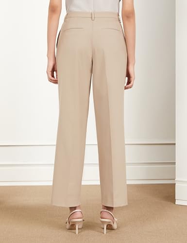 Image of Symbol Premium Women's Wide Leg 4-Way Stretch Formal Trousers | Flexi-Waist | Waistband Gripper | Desk-to-Dinner (Available in Plus Sizes)