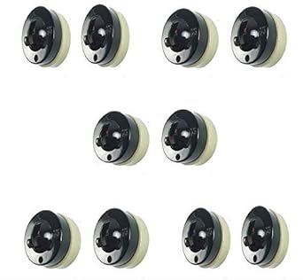 Ridhi Home And Decor Model ISI Mark Old Round Bakelite 1 Way Light Switch with Ceramic Base, Multicolour - Set of 10