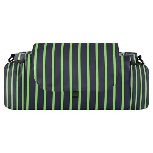 miaozhen Black Green Simple Stripe stroller organizer cute diaper caddy organizer carriage gancho para carriola accesorios para carro