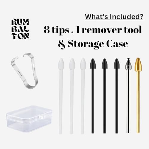 Image of Replacement Metal & Felt Tips /Nibs for Galaxy Tab S10+ /S10 Ultra /S9 /S9FE+ /S9 Ultra /S8+ /S8 Ultra /S7 /S7 FE /S6 /S6 Lite /S22 /S23 /S24 Ultra S Pen Nibs + Clip (2 Metal+6 Mix Plastic)