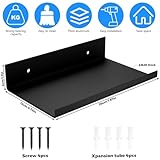 Zoom IMG-2 2 pzmensole da muro nera Zoom IMG-2 2 pzmensole da muro nera