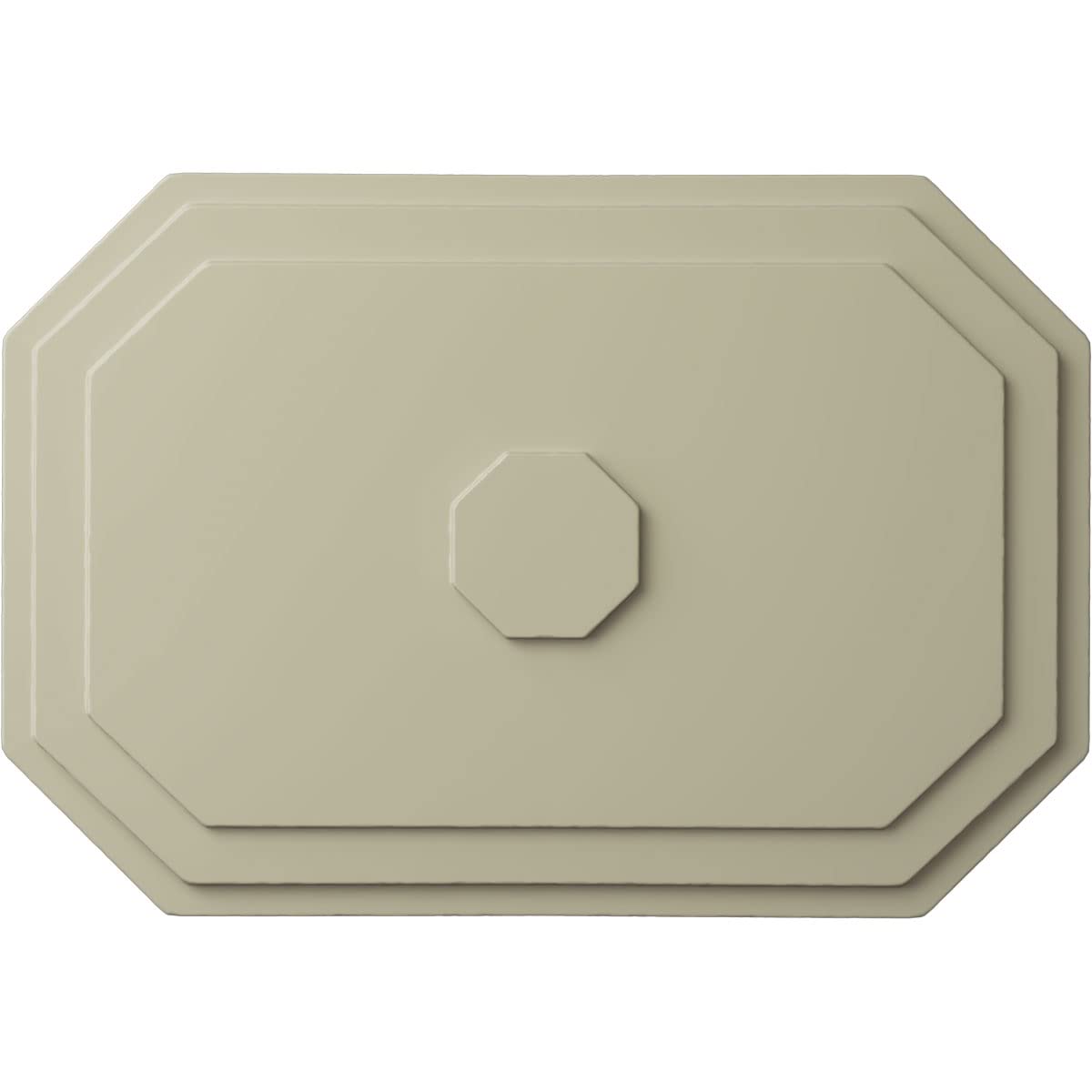 Ekena Millwork CM25FECYF 25 1/4"W X 17 1/4"H X 1 3/4"P Felix Ceiling Medallion, Clear/Yellow