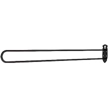 Partition Projection Room Divider Privacy Room Divider Curtain Iron Room Divider Removable U-Shaped Pole, Wall Hanging Beauty Salon Room Divider Support Frame Rod Black pole, L 90.5 inches 230 cm