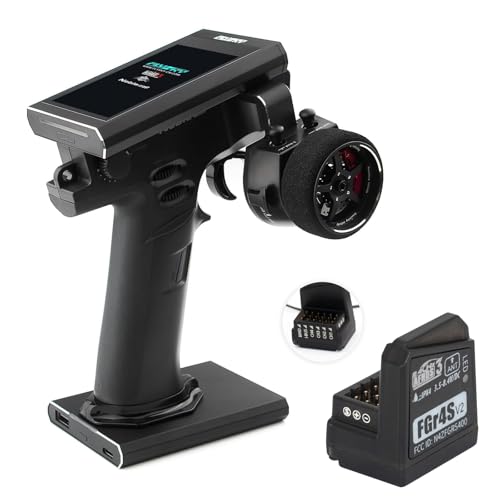 Hylukon Flysky Noble NB4+ Radio Transmitter with FGR4S Receiver AFHDS 3 Protocol 2.4G 8CH Remote Controller for Remote Control Car Boat