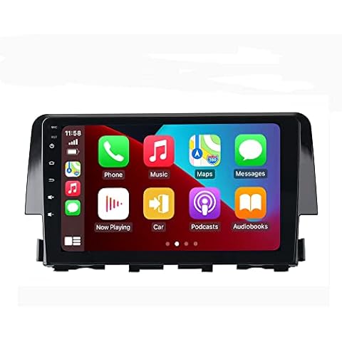SYGAV Android 11 Car Stereo for 2016-2021 Honda Civic with Factory Premium Audio System/GPS Navigation Head Unit Built-in Wireless CarPlay Android Auto Cover