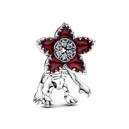 PHCLASY Extraño encanto Charm Abalorios Navidad Colgante de Plata de ley con Circonita Cúbica Transparente Charms Para Pulseras