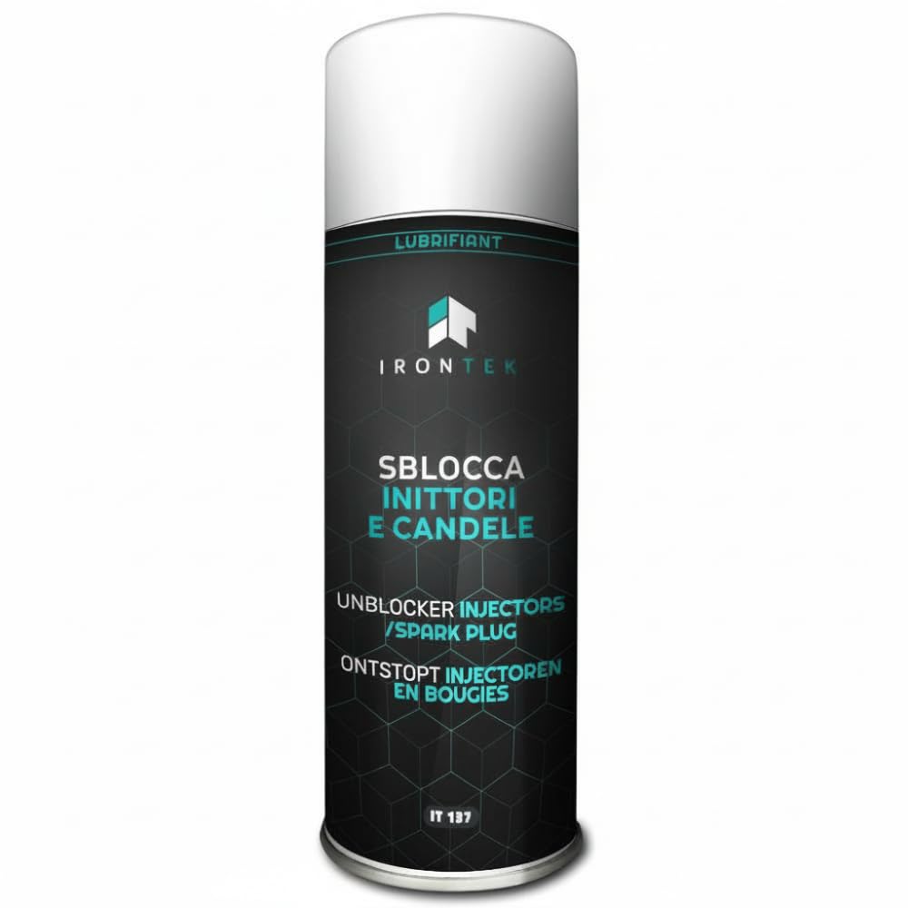 Inyector y vela de 500 ml - IRONTEK | IT137 | Disuelto Calamina | Fórmula Pro Espuma Penetrante | Acción Rápida Pro