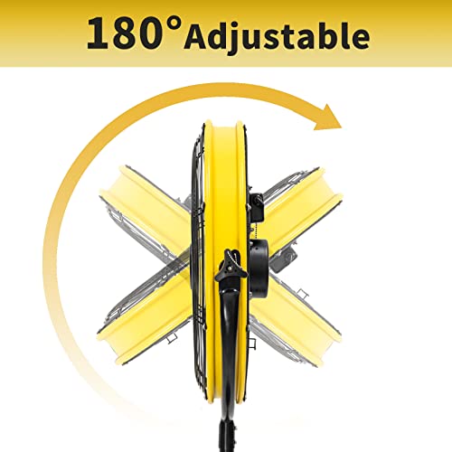 Hicfm 4400 Cfm 20 Inch Outdoor Misting Fan Pedestal Standing Base With Ip44 Enclosed Motor thumb #4