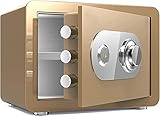 Strongbox Home Safe Safe Lock Box mit wichtigen kleinen Haushaltsfeuerfleisch und Diebstahl-Diebstahl-stabiler Aufbewahrungsschrank vertrauliche Dokumente