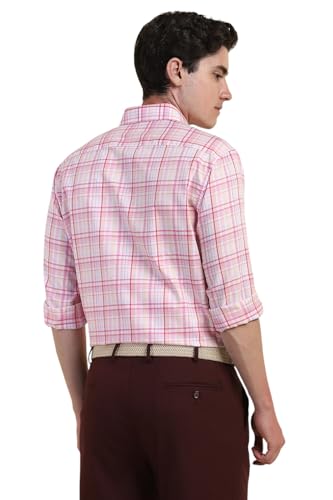 Image of Allen Solly Men's Cotton Checkered Slim Fit Shirt