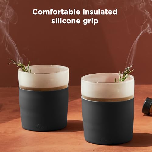 Image of Rabbit Freezable Whiskey Glasses, 2 Count (Pack of 1), Black