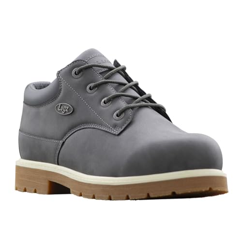 Lugz Men's Drifter Lo LX Oxford Work Boot, Charcoal/Steel Grey/Gum/Cream, 7 M - image 9