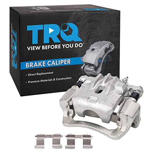 Image of TRQ Rear Left Brake Caliper w /Bracket Drivers Side