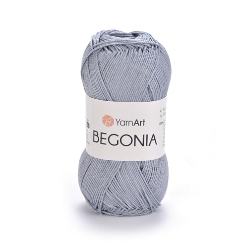 Image of YarnArt Begonia 100% Cotton, Pure Premium Soft Cotton for Knitting Crochet and Amigurumi, shiny colors 1.76 Oz (50g) / 185 Yrds (169m) (5326)