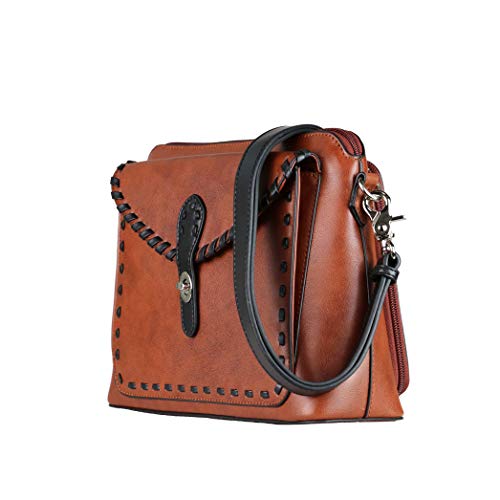 Concealed Carry Evelyn Leather Crossbody Organizer by Lady Conceal2