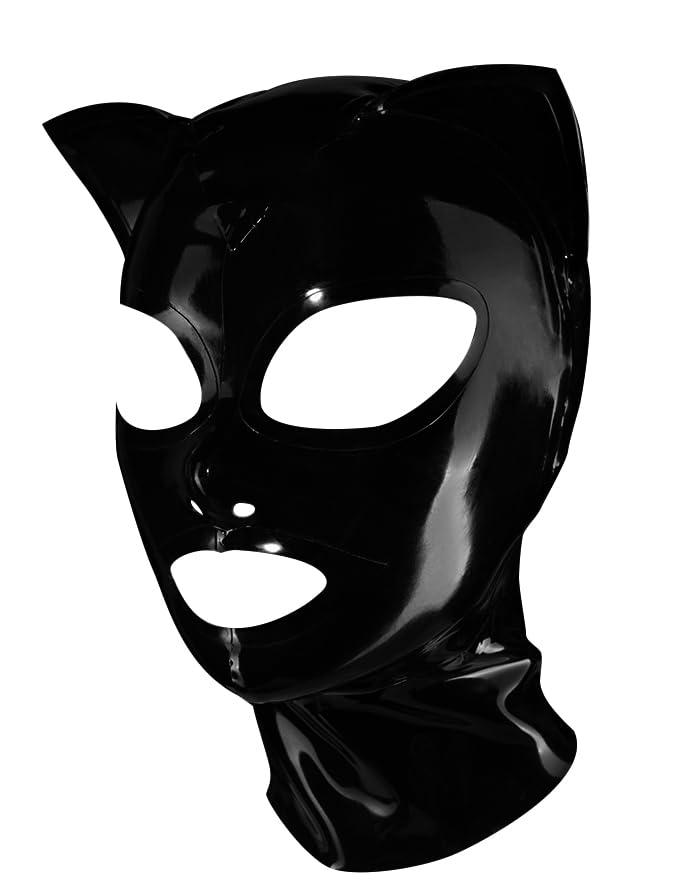 ラバーマスク 全頭マスク ブラック XL ラテックス コスプレ Amazon.co.jp: Rubber Bunny RB16メッシュ付きラバー全頭マスク