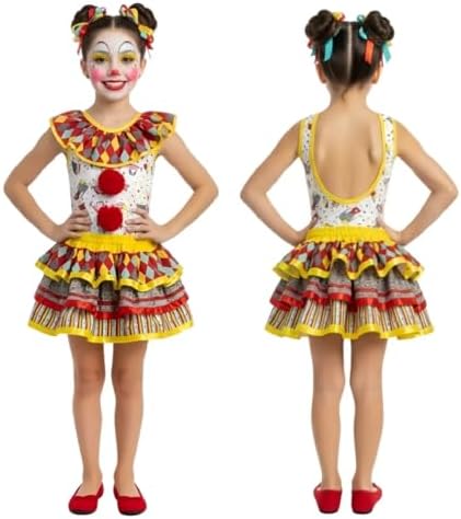 Fantasia Infantil Body Palhaça Palhacinha Menina Circo Festas Ani...