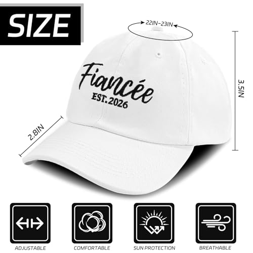 Gorra ajustable Mrs para novia en boda y luna de miel miniatura 3