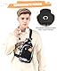 Amythe Schulrucksack Jungen Teenager 2 Teilig mit Sling Bag Herren Casual Daypack，Schultaschen-Set für 9-18 Jahren, Große Kapazität Wasserdicht Camouflage Rucksack Schule Mädchen, Orange