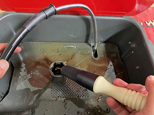 Parts Brush™ Oriflo with Hose (#OR101H) – Flow-Thru Parts Washer Brush with 28” Hose Connects to Washer Nozzle - Thumbnail 3