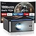 Smart Beamer 4K Heimkino【Netflix-App/1200 ANSI】 Live-TV, Ares A2 Beamer Outdoor Tageslicht mit Dolby Audio, HDR10, Autofokus/Keyston, <25ms, Native 1080P Projektor WiFi6 Bluetooth für PS5/PC