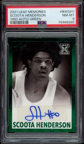 2021 Scoota Henderson Leaf Sig. Green #BW-SH1 (/99) (Auto) (PSA 8)