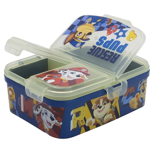 Fiambrera infantil múltiple XL con 4 compartimentos de La Patrulla Canina