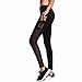 Produktbild Yogahosen Damen Fitness Leggings Mit Taschen Staresen Mesh Hohe Taillen Streifen Mesh Skinny Hip Jogginghosen Stretch Enge Sport Hose Fitnesshose Schlankhose Sportleggings
