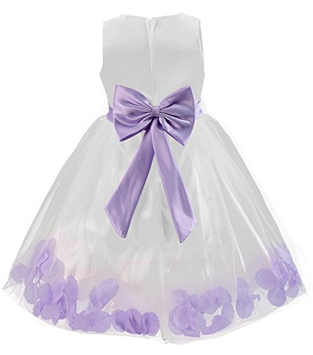 Flower Girls Tulle Wedding Pageant Party Petal Princess Dress2