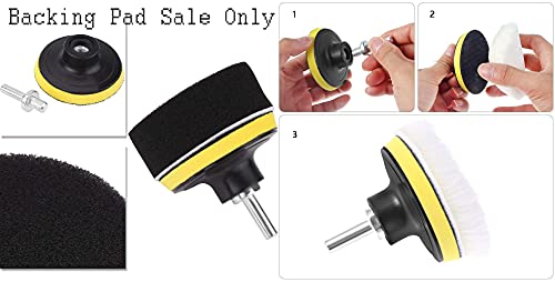Image of DIY Crafts 3 Pcs, 5 inch inch Only Backer Pad, (Only Backer Pad) Pad Hand Tool Kit For Polisher Compound Polishing Polish Polisher Bu (3 Pcs, 5 inch inch Only Backer Pad)