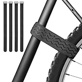 4 Pezzi Cinghia Fissaggio Nere 4 x 70 cm Cinghie Bicicletta Nylon Cinghie di Fissaggio Regolabili Cinghia per Valigia Elastico Portapacchi Elastiche per Fissare Telai Ruote Biciclette
