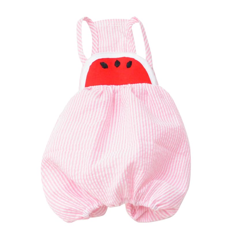 Pantalones disfraz para perro talla M rayas sandía miniatura 6