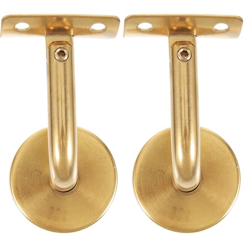 Soportes de pasamanos con chapa curva de 60x60 mm para fijación de pared