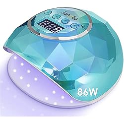 Amazon Lamparas Para Uñas Permanentes Janolia Lámpara Secadora de Uñas LED/UV,86W, con 4 Temporizador Profesional de 10s, 30s, 60s y 90s,Para Manicura/Pedicure Nail Art en el Hogar y el Salón