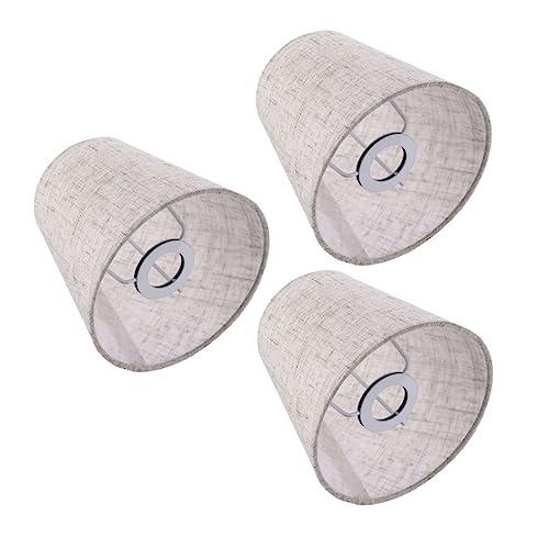 IWOWHERO Linen Table Lamp Shades 3pcs Home Lamp Cover Elegant and Practical Light Covers