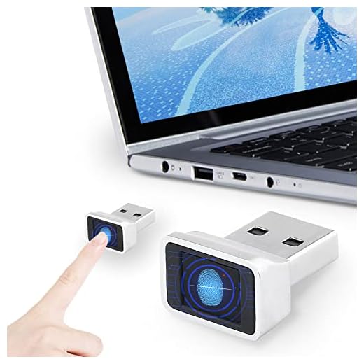 USB Fingerprint Reader, DDSKY Portable Security Key Biometric Fingerprint Scanner Support Windows 10 32/64 Bits with Latest Windows Hello Features (1-Pack)