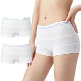 AOOWU 2 Pieces Postpartum Mesh Panties, Washable Postpartum Panties, Soft Disposable Briefs, No Pressure on The Abdomen High Elasticity, per Daily Maternity, Incontinence, Travel (M)