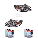 nissan parts catalogue australia Halogenscheinwerfer rechts Scheinwerfer Set für ALMERA II Hatchback N16 01.00- inkl. OSRAM