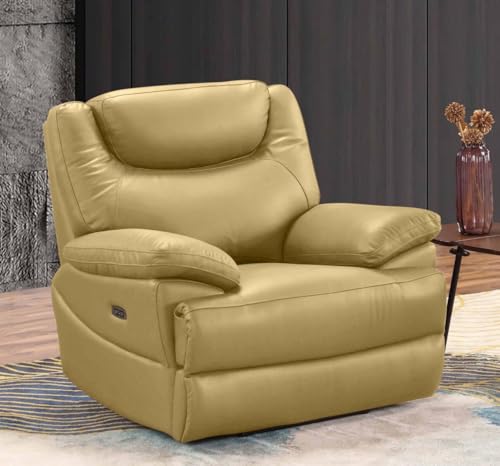 Mapo 3581 Relaxsessel elektrisch verstellbar | 1-Sitzer Fernsehsessel aus Comfort Leder | Ergonomischer Heimkino Sessel mit Kopf- & Fußstütze, Vollleder, bis 160 kg belastbar |...