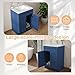 LDarqeer 24 Inch Bathroom Vanity with Ceramic Basin and Countertop, Modern Bathroom Vanity with Sink and Drawer, Narrow Design for Small Bathroom (Blue Shaker)