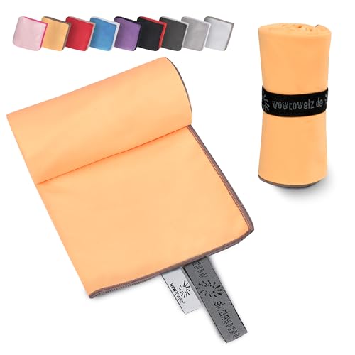 Wowtowelz kompaktes Mikrofaser Handtuch, Reisehandtuch, Sport- Fitnesshandtuch, Strand- Badetuch, leicht u. schnelltrocknend, (Orange, 145 x 70 cm) Wowtowelz kompaktes Mikrofaser Handtuch, Reisehandtuch, Sport- Fitnesshandtuch, Strand- Badetuch, leicht u. schnelltrocknend, (Orange, 145 x 70 cm)