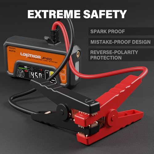 Image of LOKITHOR JP400 Jump Starter with Air Compressor for 8.5L Gas /6.5L Diesel