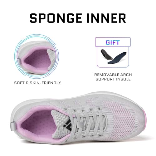 Image of Mishansha Womens Sneakers Air Cushion Running Tennis Shoes Women Lightweight Arch Support Walking Shoes