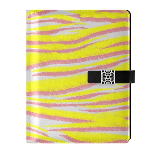 Carnet de notes en cuir motif tigre fait main, rechargeable pour agenda compact