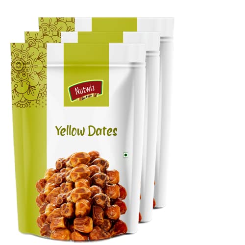 Image of Nutwiz Premium Dates (Yellow Dates /Peela Khajoor, 750G), Fresh